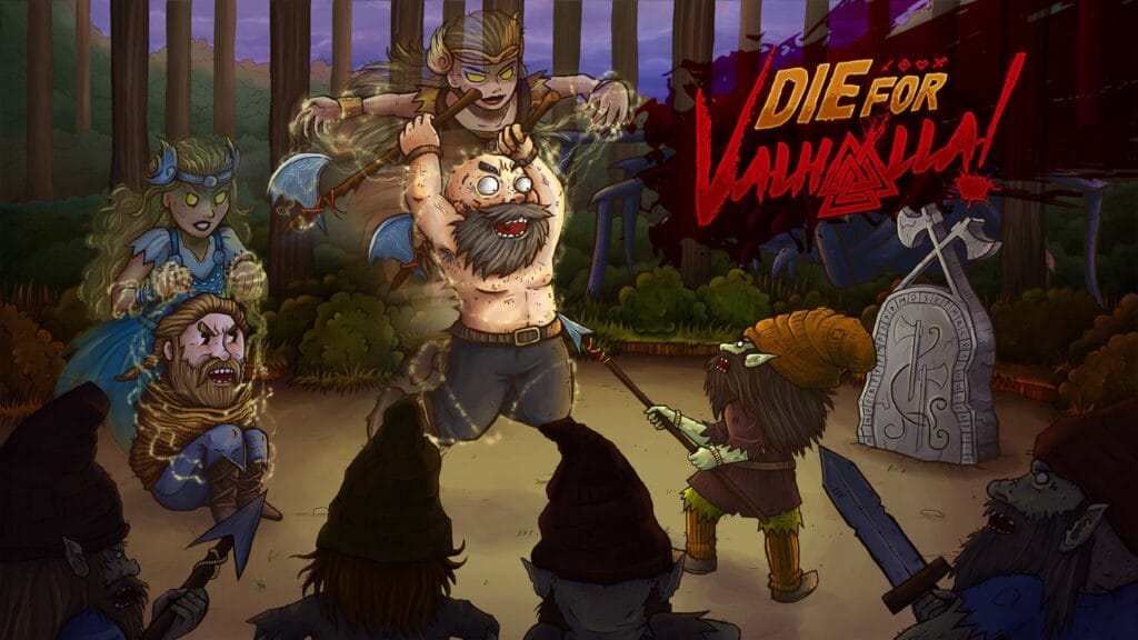The key art for the video game Die for Valhalla!