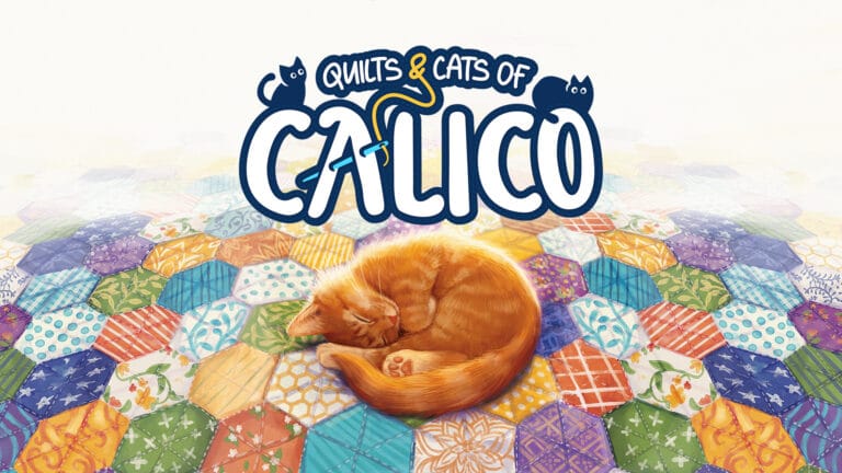 The key art for the video game Quilts and Cats of Calico Calico