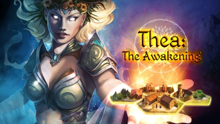 The key art for the video game Thea: The Awakening